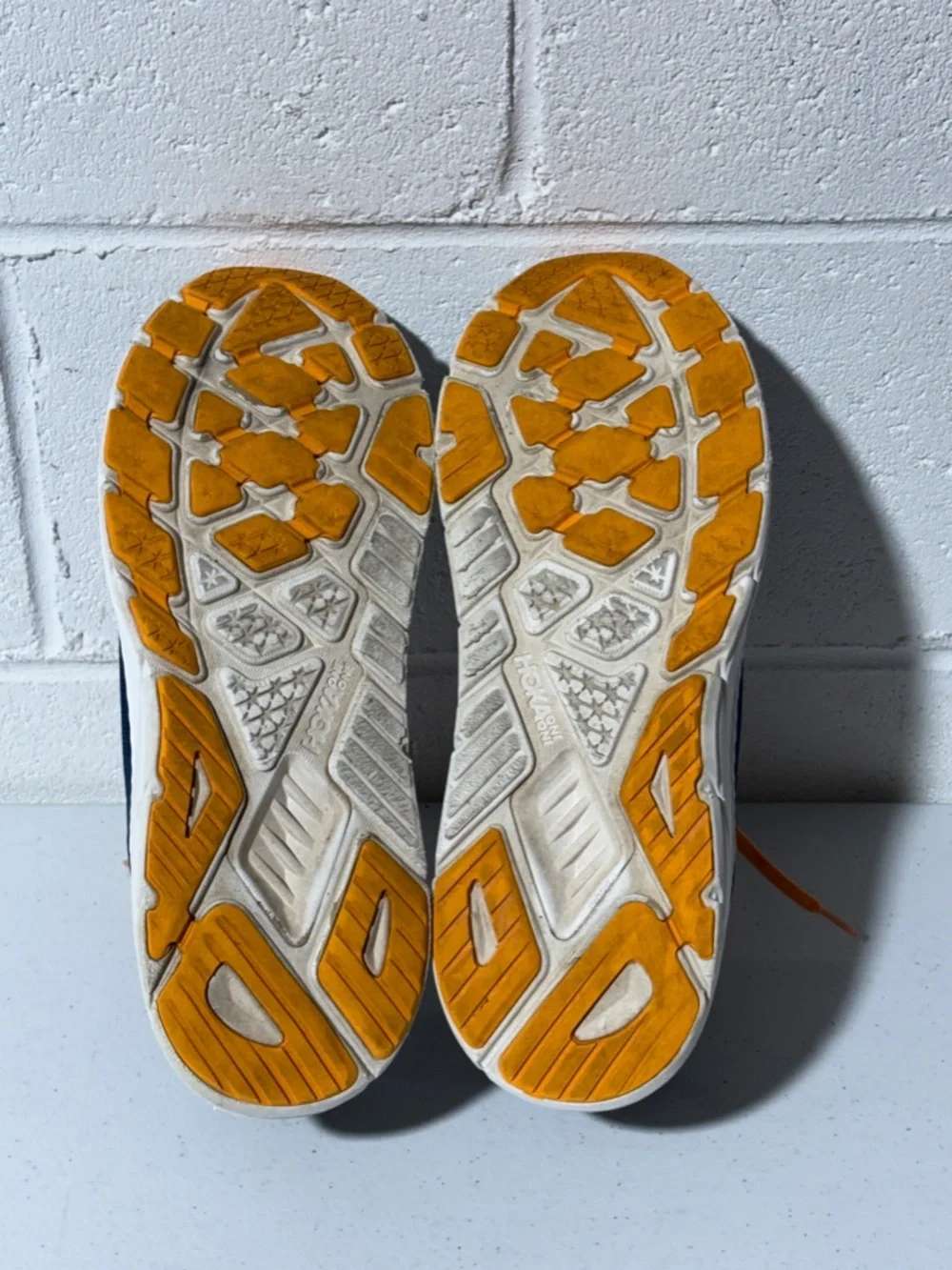 Hoka Ahari 7 Blue Orange Running Shoes Men's Size 12.5D 12.5 Sneakers VGC